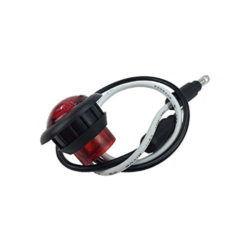 LONG HAUL Red LED Clearance Marker Light, 20 Pack, Acrylic, Black Trim